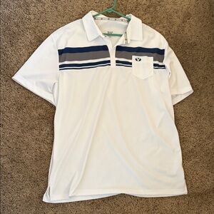 BYU Striped Polo Shirt